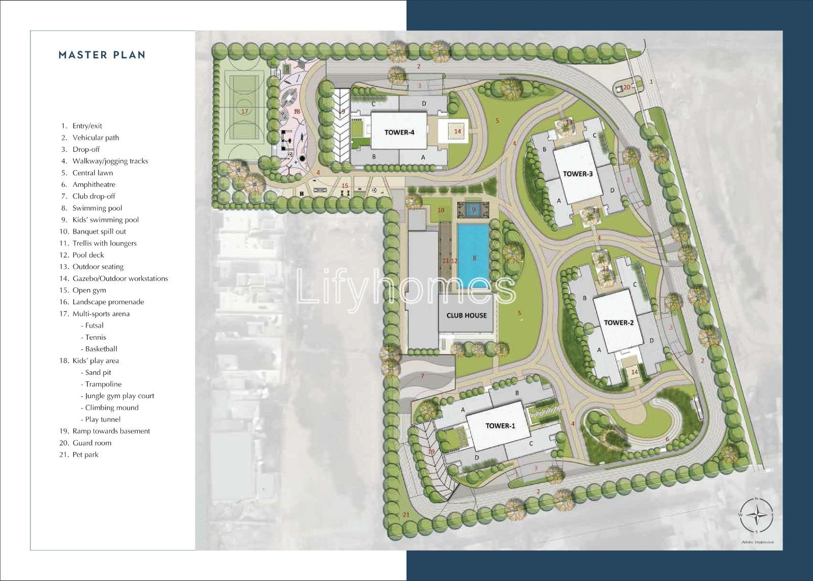 3 BHK Flat/Apartment For Sale in Emaar Amaris, Sector 62, Gurgaon