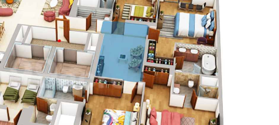 4 BHK plan