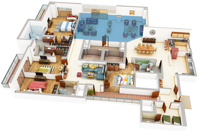 4.5 BHK plan