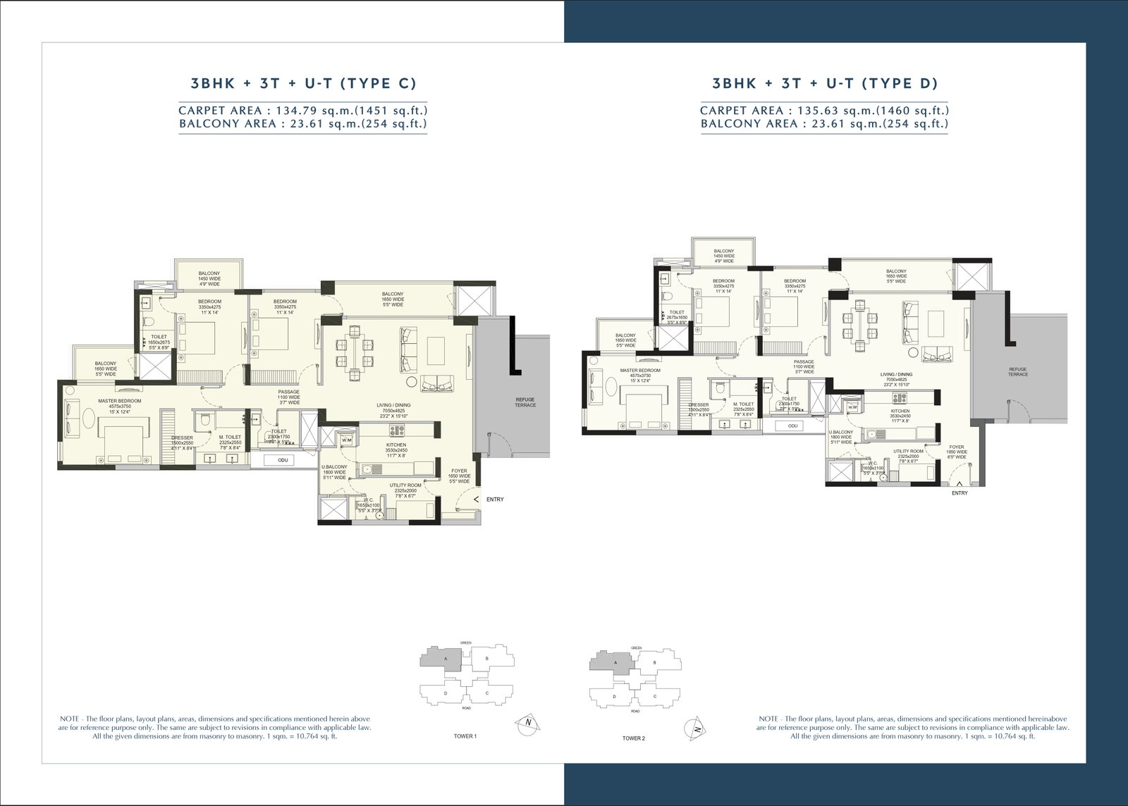 3 BHK plan
