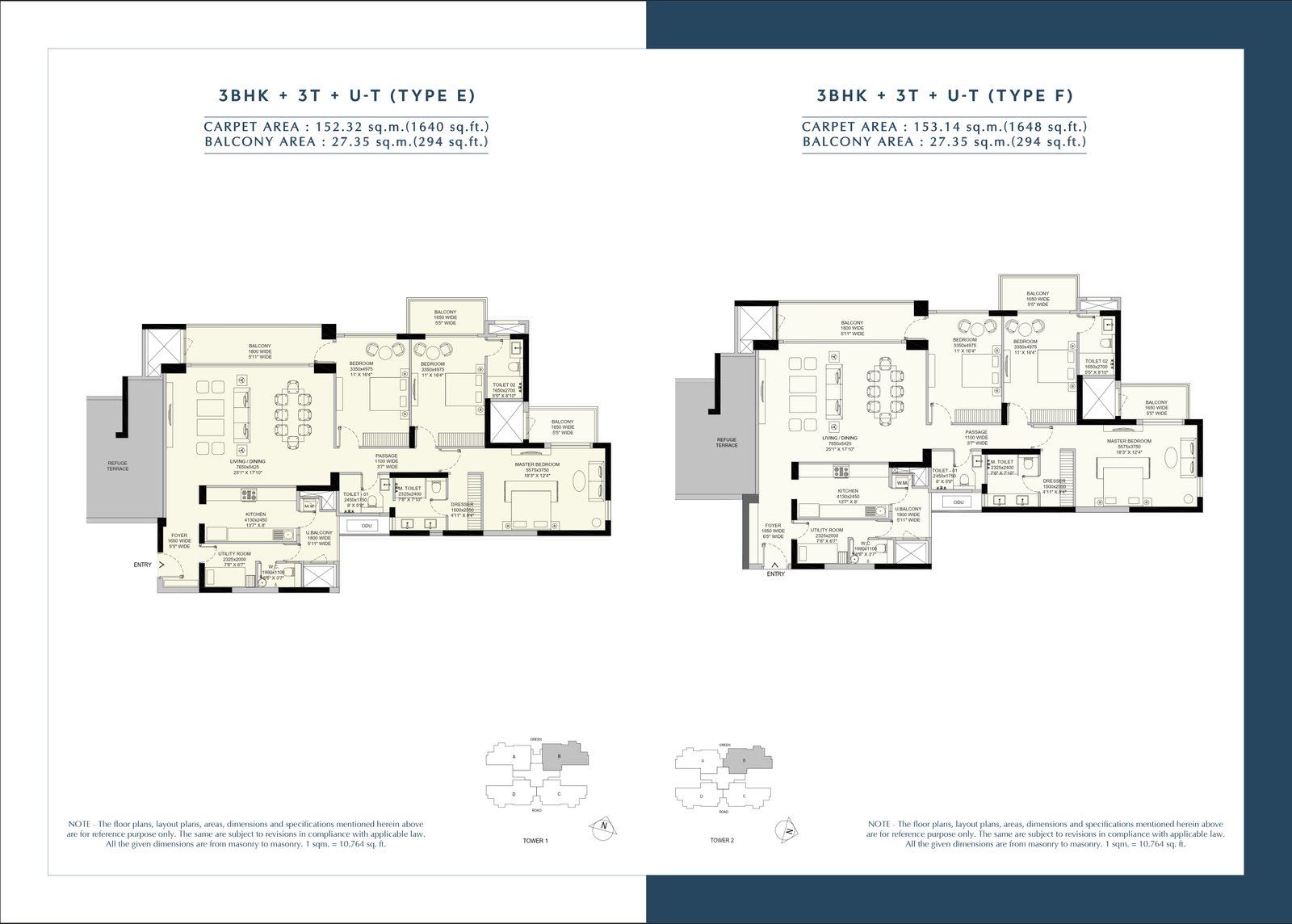 3 BHK plan